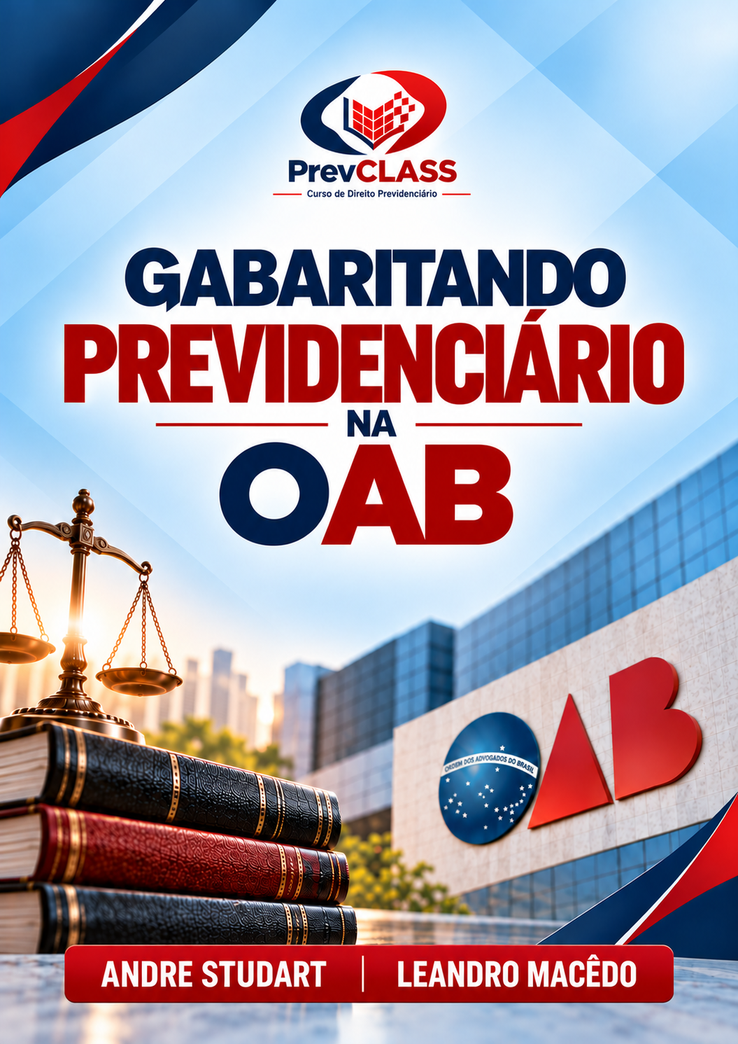 Capa do combo Gabaritando Previdenciário na OAB, de Andre Studart e Leandro Macêdo